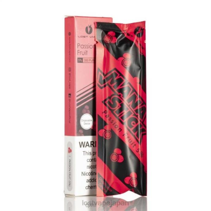 Lost Vape Disposable - Lost Vape Mana 使い捨てスティック | 300パフ | 1.2ml パッションフルーツ 5% 44X8524