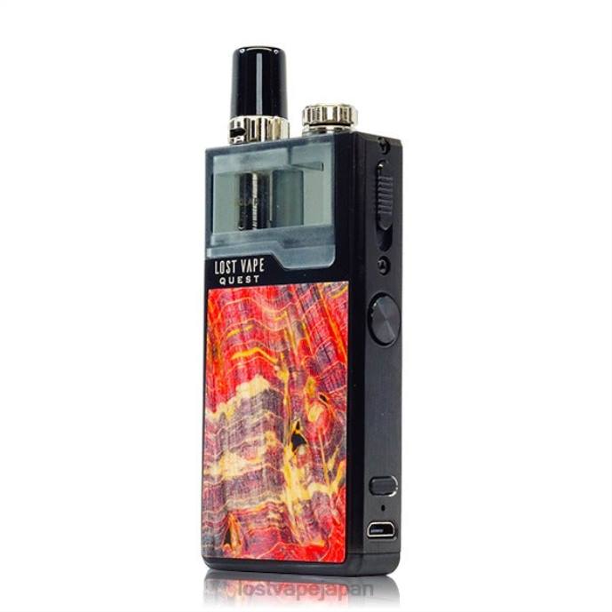 Lost Vape Disposable - Lost Vape Quest orion q ポッド デバイス フルキット ブラック/レッドスタブウッド 44X8474