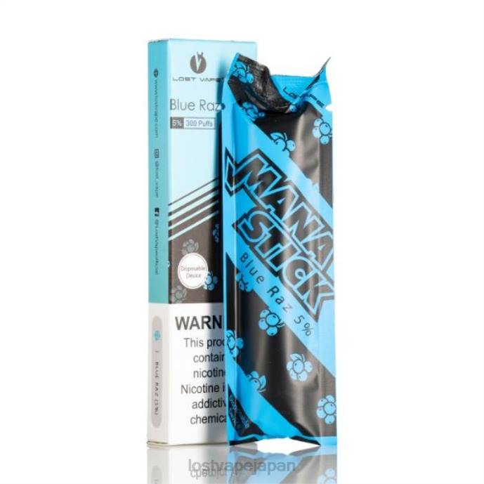Lost Vape Flavors - Lost Vape Mana 使い捨てスティック | 300パフ | 1.2ml ブルーラズ 5% 44X8519