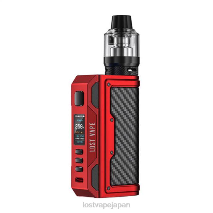 Lost Vape Flavors - Lost Vape Thelema クエスト200wキット マットレッド/カーボンファイバー 44X8139