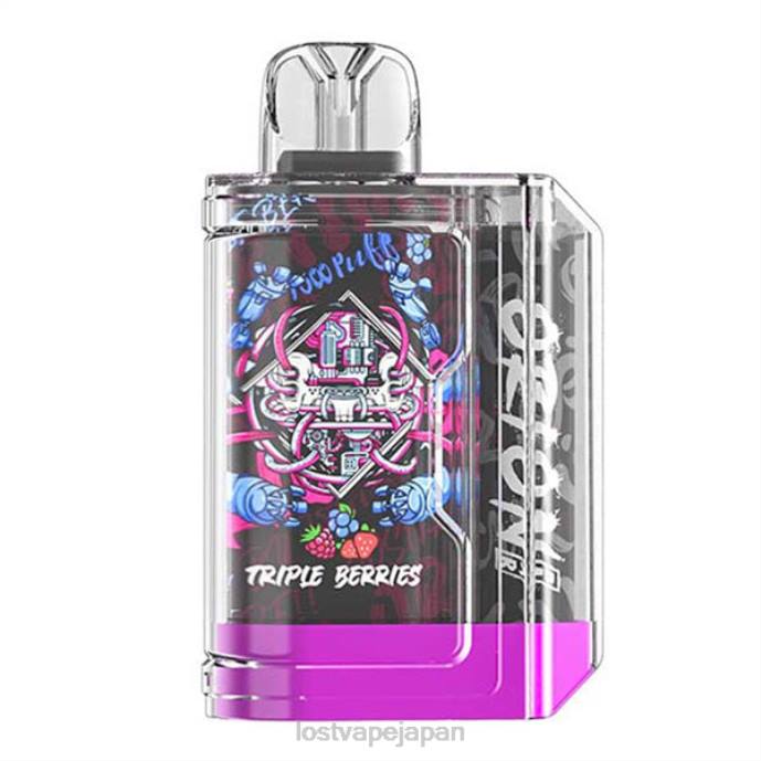 Lost Vape Near Me Japan - Lost Vape Orion 使い捨てバー | 7500パフ | 18ml | 50mg トリプルベリー 44X865