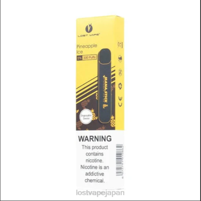 Lost Vape Pods Near Me - Lost Vape Mana 使い捨てスティック | 300パフ | 1.2ml パイナップルアイス 5% 44X8526