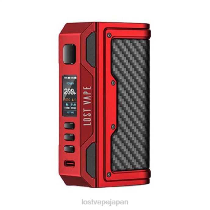 Lost Vape Price Japan - Lost Vape Thelema クエスト200wモッド マットレッド/カーボンファイバー 44X8178