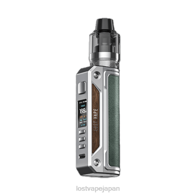 Lost Vape Review Japan - Lost Vape Thelema ソロ100ワットキット SS/ミネラルグリーン 44X813