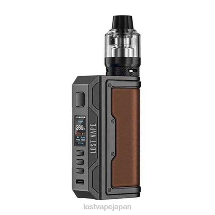 Lost Vape Review Japan - Lost Vape Thelema クエスト200wキット ガンメタル/レザー 44X8143