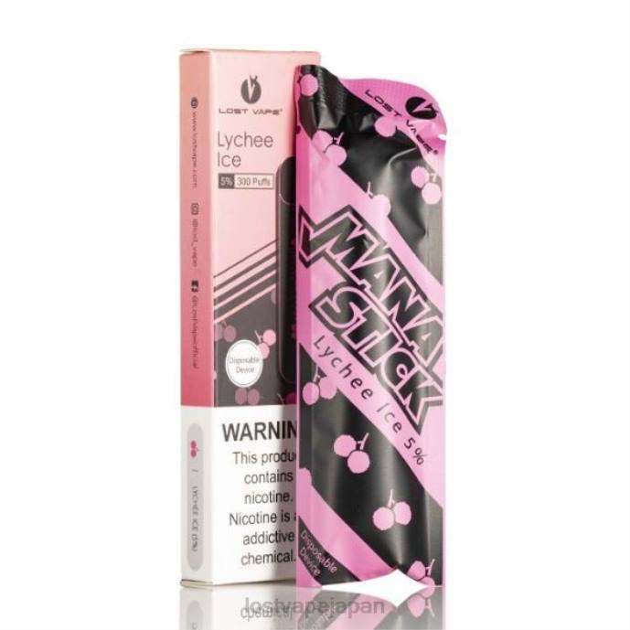 Lost Vape Tokyo - Lost Vape Mana 使い捨てスティック | 300パフ | 1.2ml ライチアイス 5% 44X8522