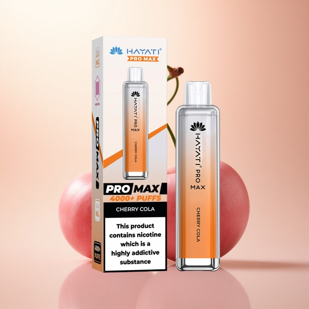 Hayati Pro Max 4000 Puffs チェリーコーラ 1400mAh 2%ニコチン