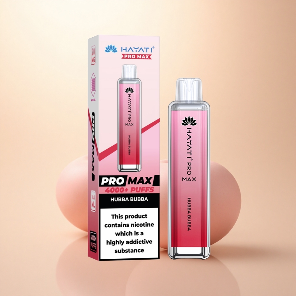 Hayati Pro Max 4000 Puffs バブルバッテリー1400mAhニコチン2%