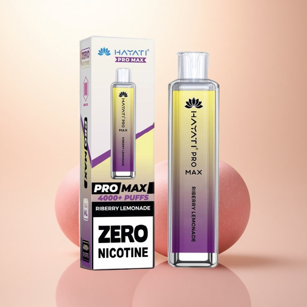Hayati Pro Max 4000 Puffs ライベリーレモネード 1400mAh 2%ニコチン