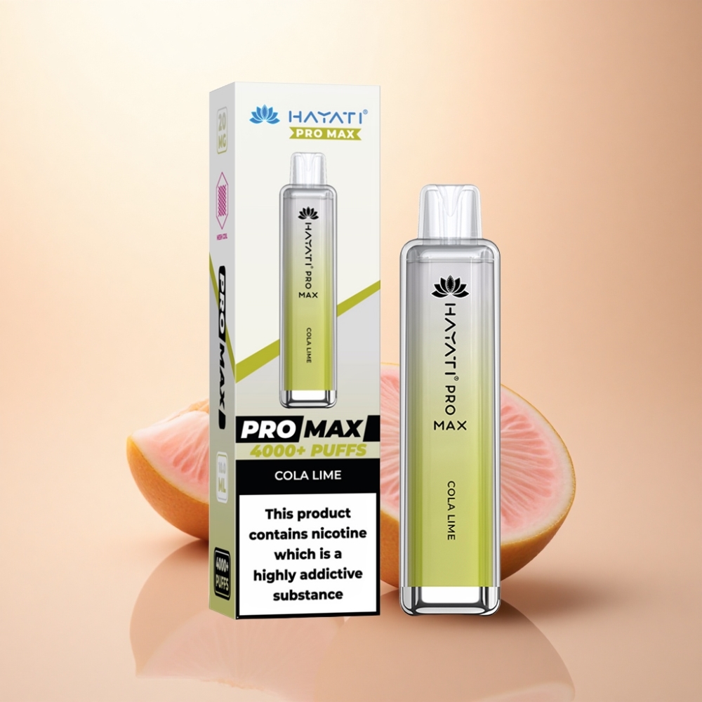 Hayati Pro Max 4000 Puffs コーラライム 1400mAh 2ml