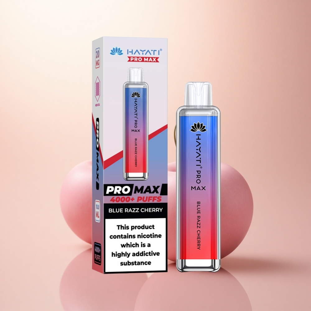 Hayati Pro Max 4000 Puffs ブルーラズチェリー 1400mAh 2ml