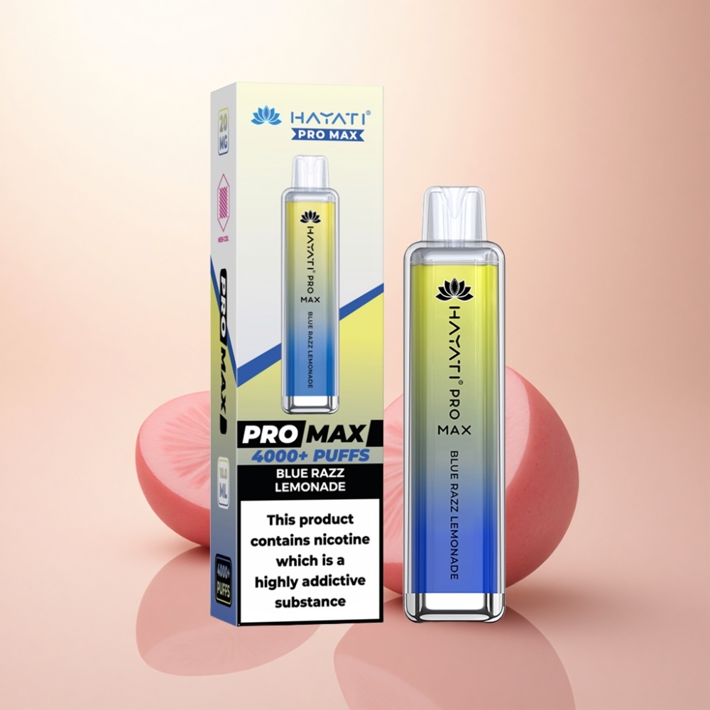 Hayati Pro Max 4000 Puffs ブルーラズレモネード 1400mAh 2ml