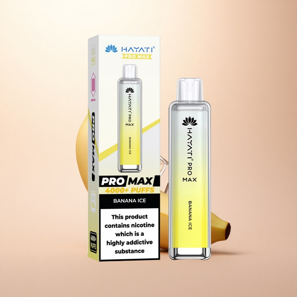 Hayati Pro Max 4000 Puffs バナナアイス 1400mAh 2ml