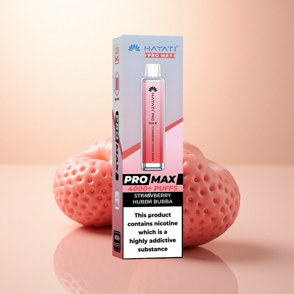 Hayati Pro Max 4000 Puffs ストロベリーハッババッバ 1400mAh 2ml
