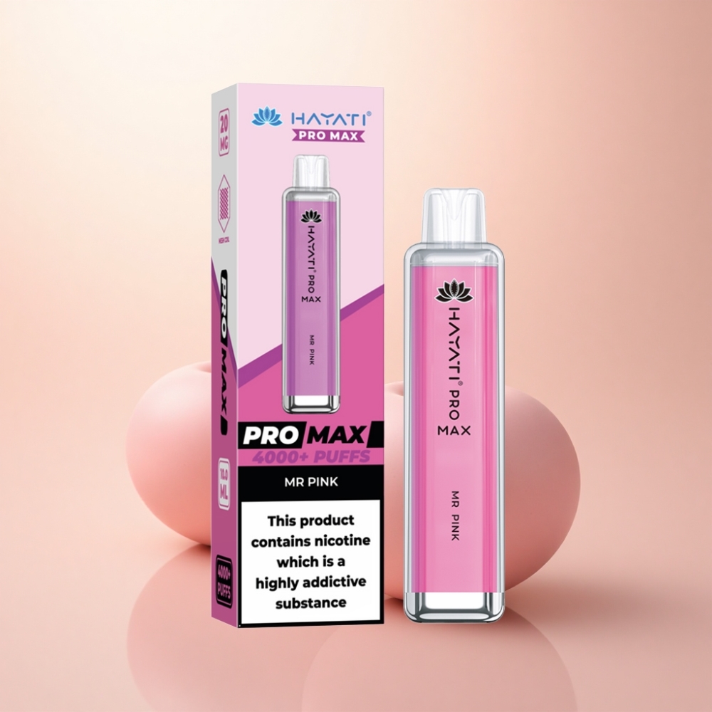 Hayati Pro Max 4000 Puffs ミスターピンク 1400mAh 2ml
