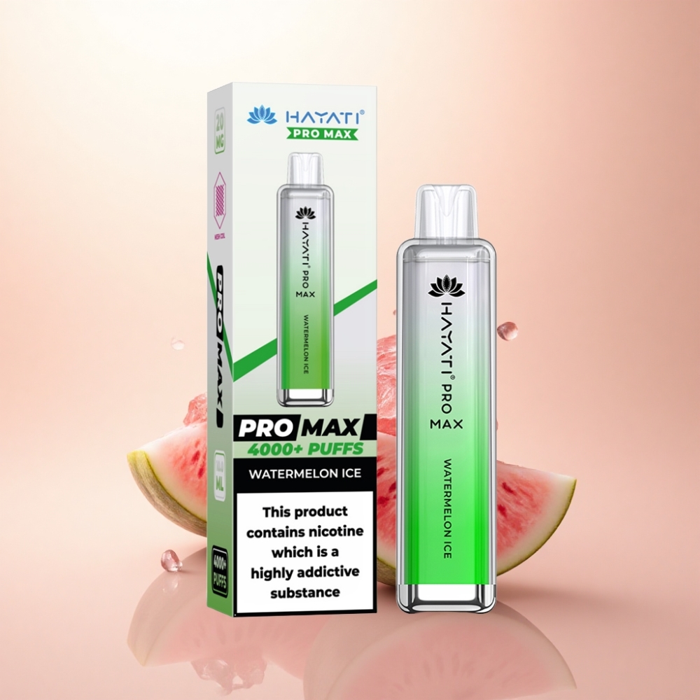 Hayati Pro Max 4000 Puffs スイカアイス 1400mAh 5%ニコチン