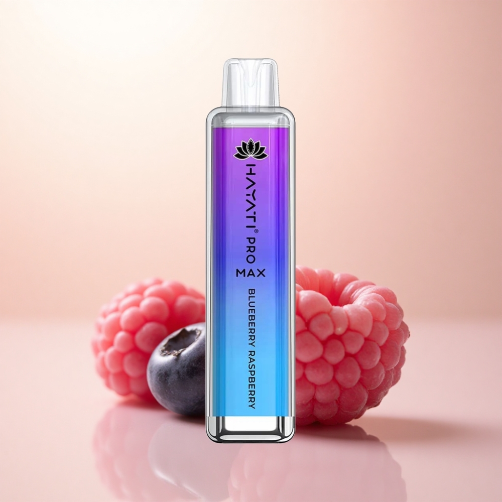 Hayati Pro Max 4000 Puffs ブルーベリーレーズベリー1400mAhリチャージャブル