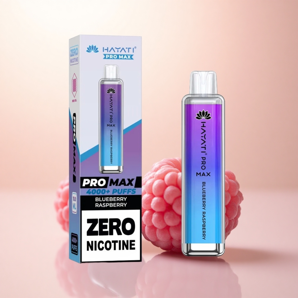 Hayati Pro Max 4000 Puffs ブルーベリーレーズベリー1400mAhリチャージャブル