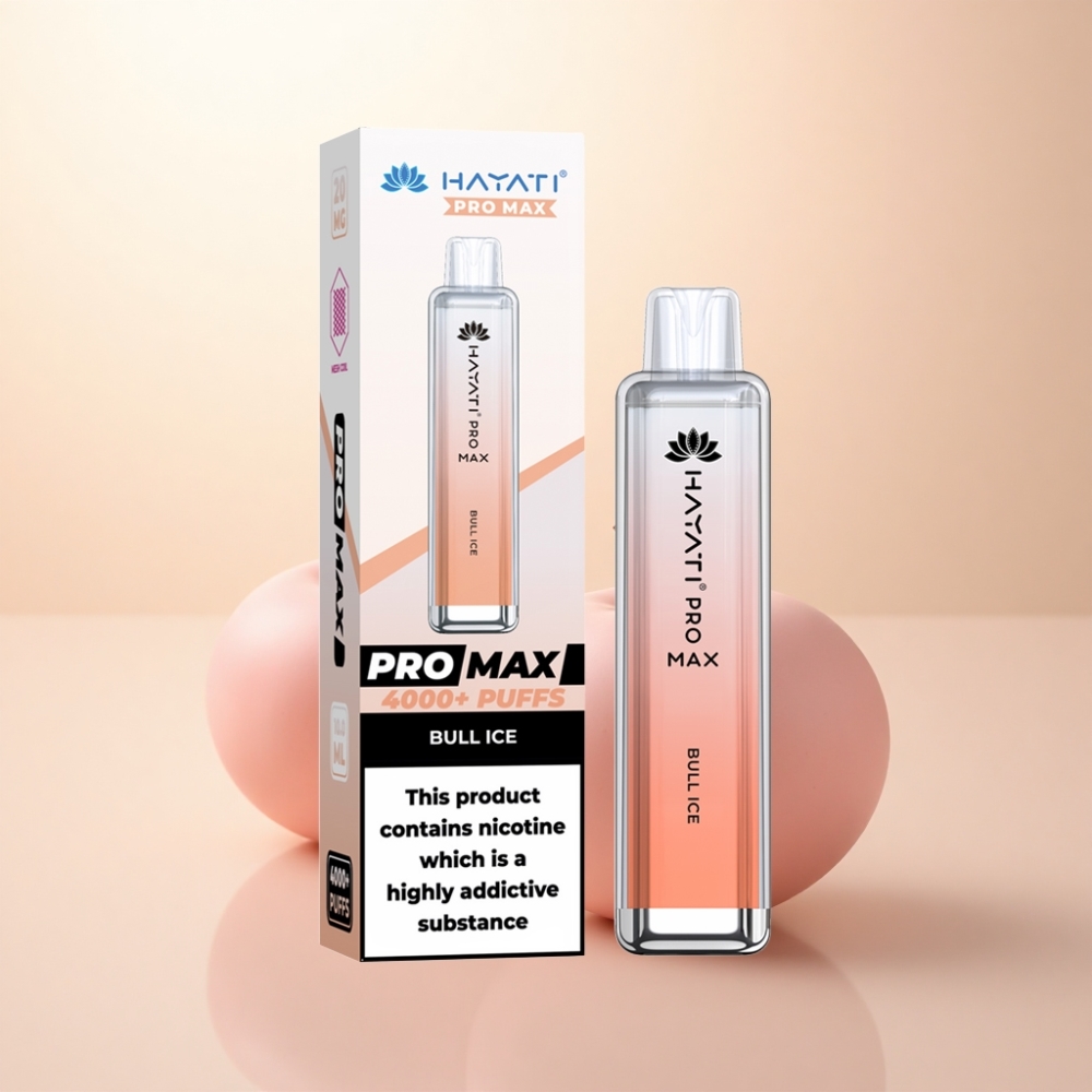 Hayati Pro Max 4000 Puffs ブル・アイス デュアル1.1オームメッシュコイル 1400mAh