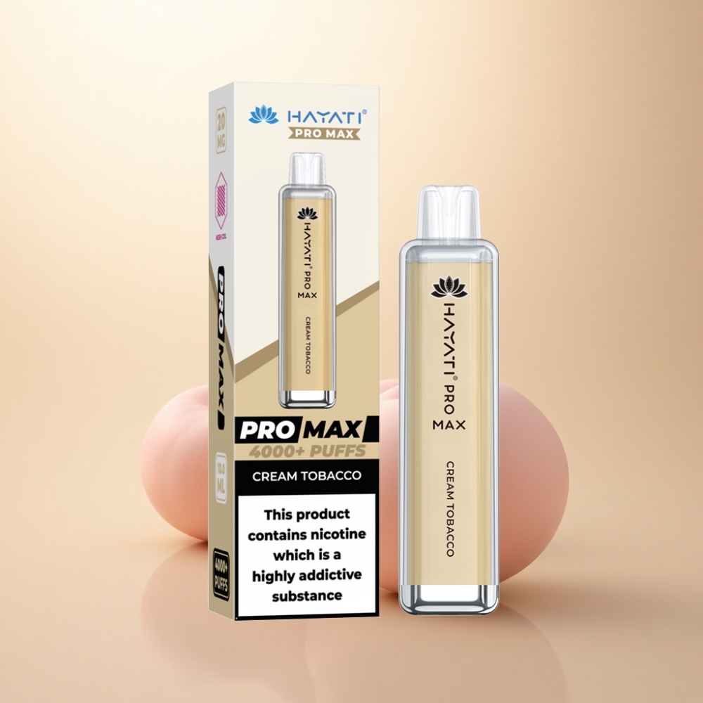 Hayati Pro Max 4000 Puffs クリームタバコ 2%ニコチン 1400mAh