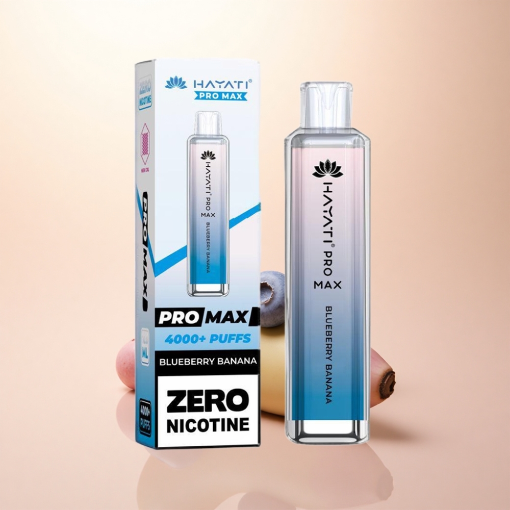 Hayati Pro Max 4000 Puffs ブルーベリーバナナ 2%ニコチン 1400mAh