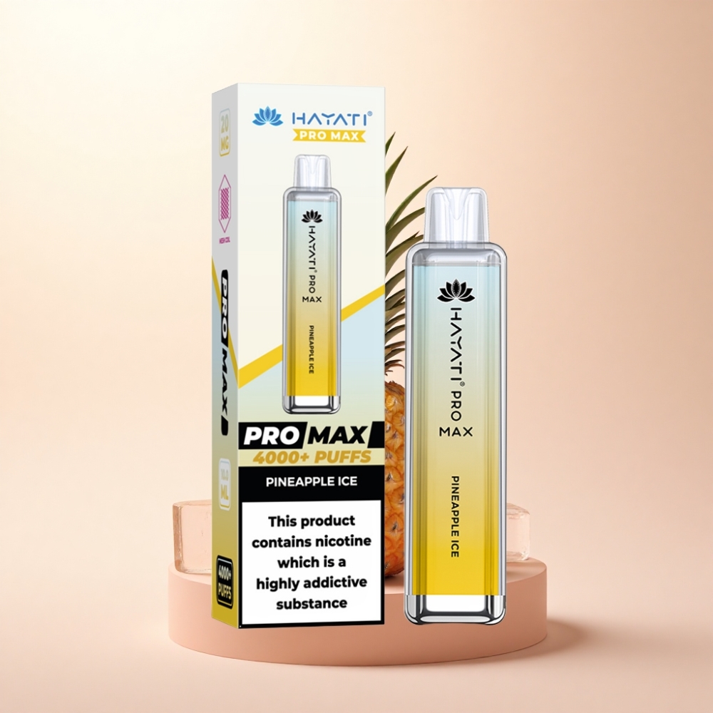 Hayati Pro Max 4000 Puffs パイナップルアイス 2%ニコチン 1400mAh