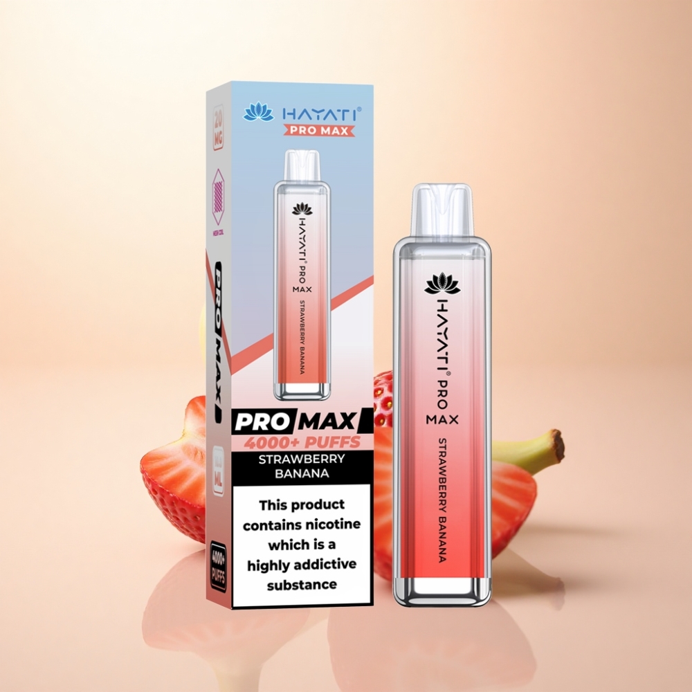 Hayati Pro Max 4000 Puffs いちごバナナ 2%ニコチン 1400mAh