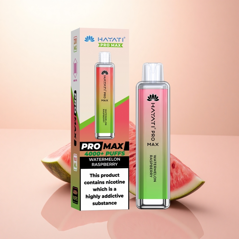 Hayati Pro Max 4000 Puffs スイカラズベリー 2%ニコチン 1400mAh