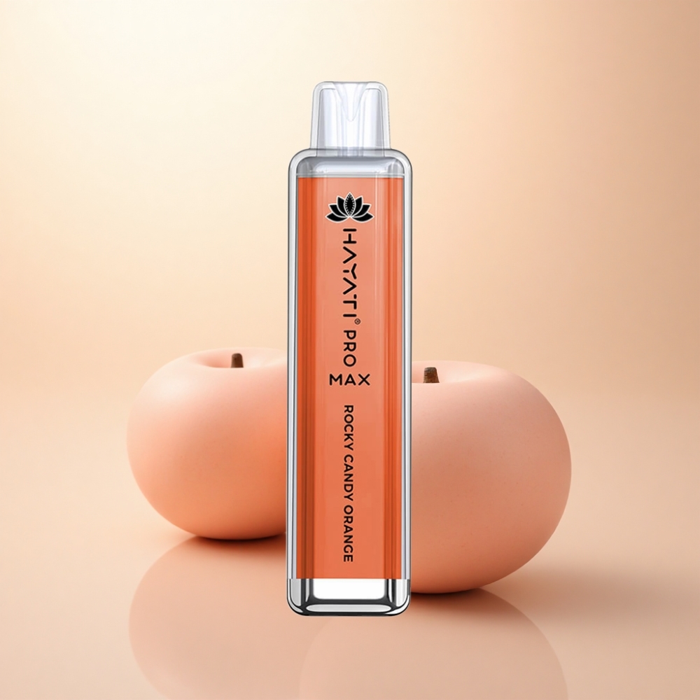 Hayati Pro Max 4000 Puffs ロッキーキャンディーオレンジ 2%ニコチン 1400mAh