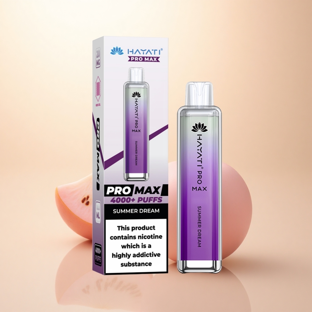 Hayati Pro Max 4000 Puffs 夏の夢 2%ニコチン 1400mAh
