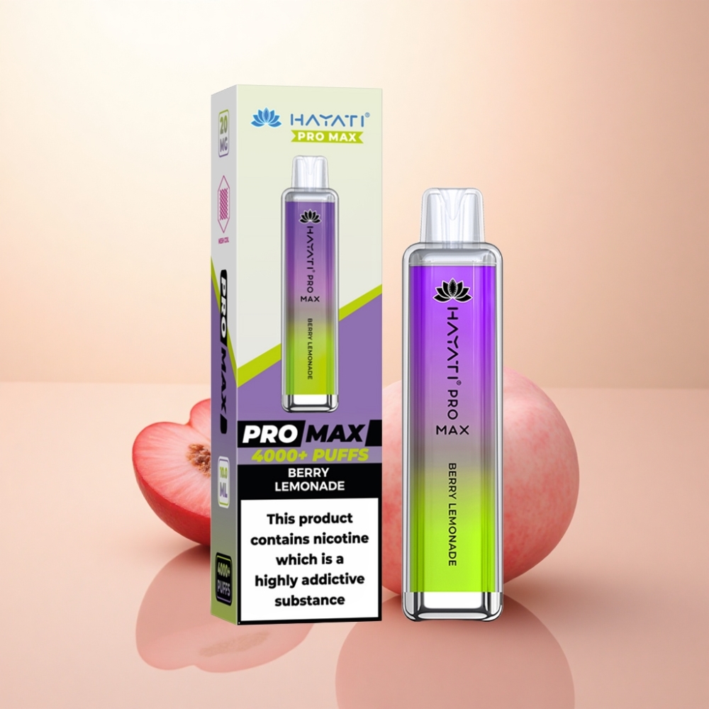 Hayati Pro Max 4000 Puffs ベリーレモネード 5%ニコチン 1400mAh