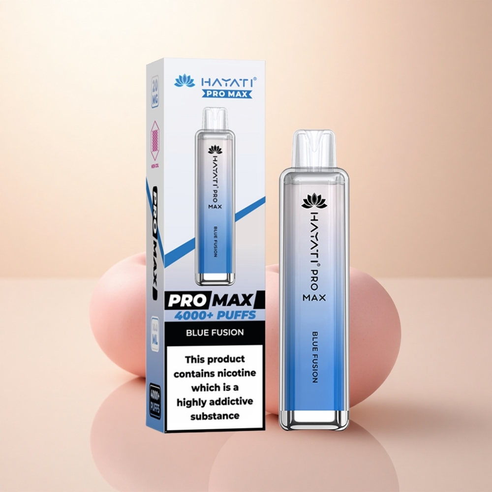 Hayati Pro Max 4000 Puffs 青い融合 5%ニコチン 1400mAh