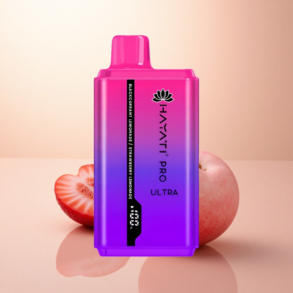 Hayati Pro Ultra 15000 Puffs ブラックカラントレモネードストロベリーレモネード 2%ニコチン 850mAh