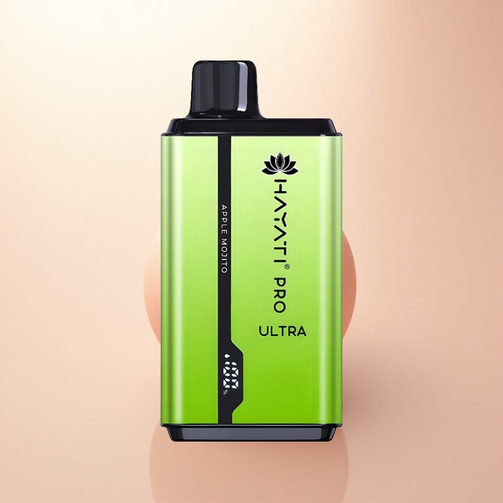 Hayati Pro Ultra 15000 Puffs アップルモヒート 2%ニコチン 850mAh