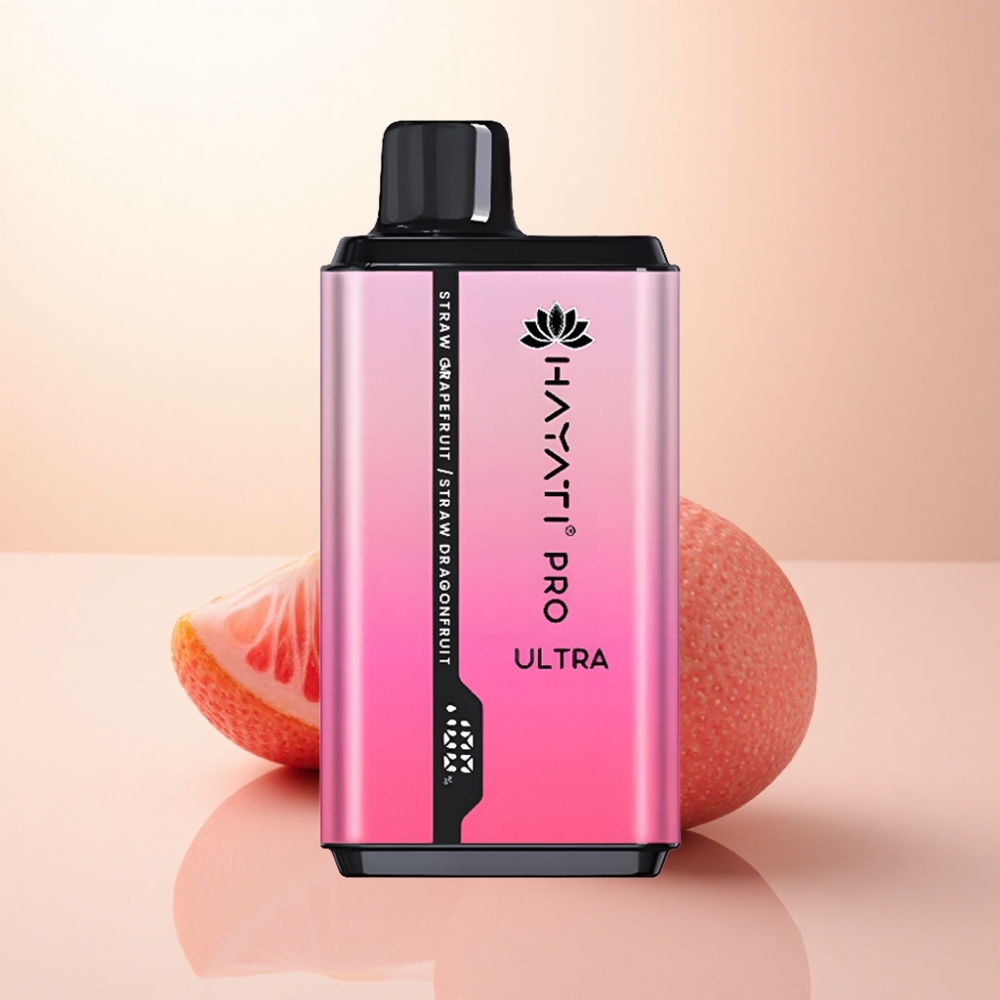 Hayati Pro Ultra 15000 Puffs いちごグレープフルーツいちごドラゴンフルーツ 2%ニコチン 850mAh