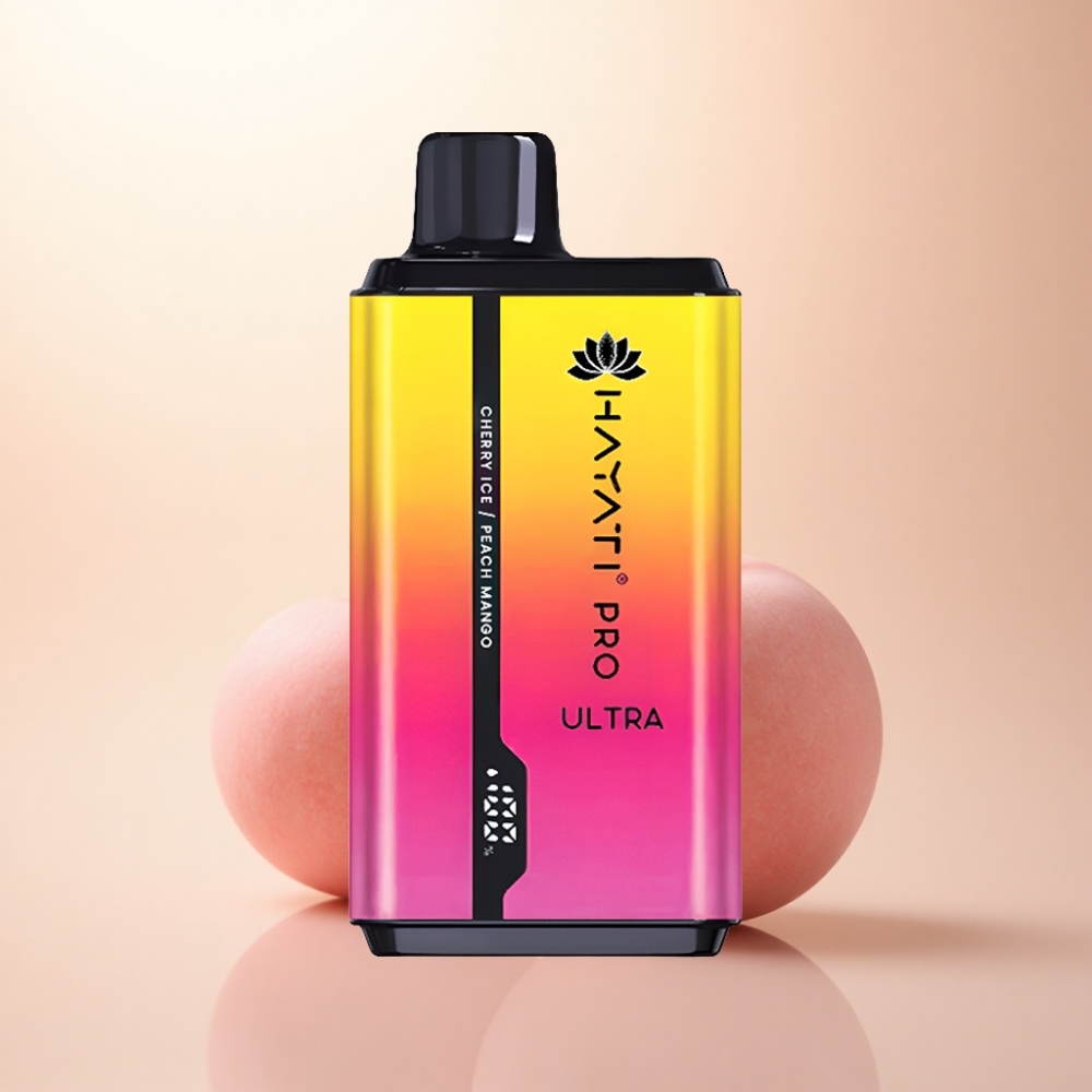 Hayati Pro Ultra 15000 Puffs チェリーアイスピーチマンゴー 850mAh 2%ニコチン