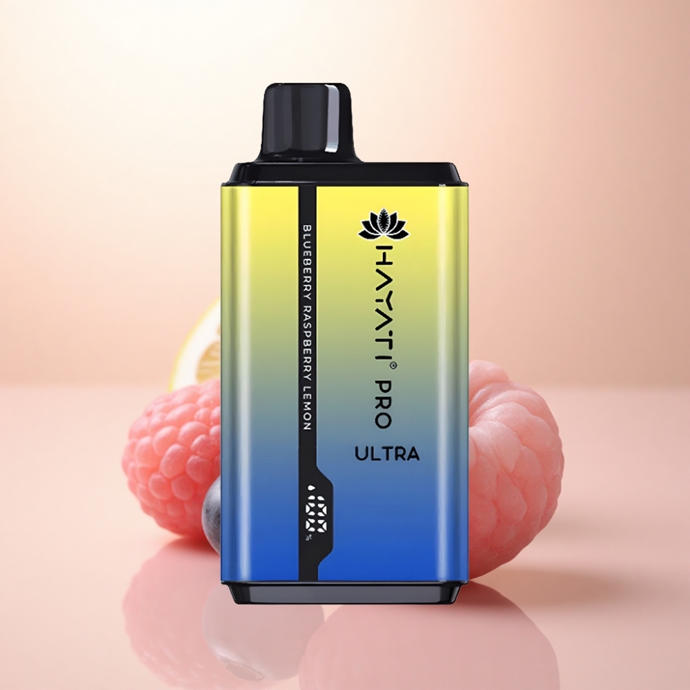 Hayati Pro Ultra 15000 Puffs ブルーベリーレモンラズベリー 850mAh 2%ニコチン