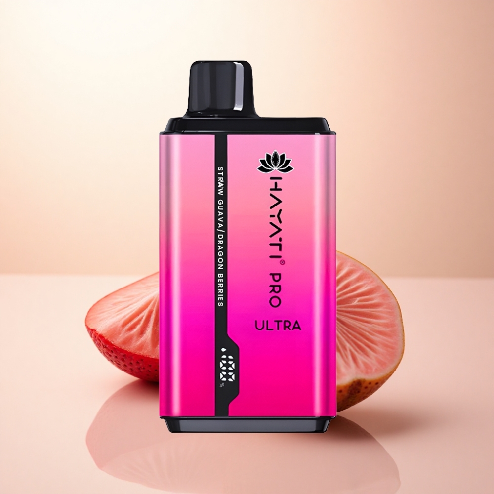 Hayati Pro Ultra 15000 Puffs いちごグアバドラゴンベリー 850mAh 2%ニコチン