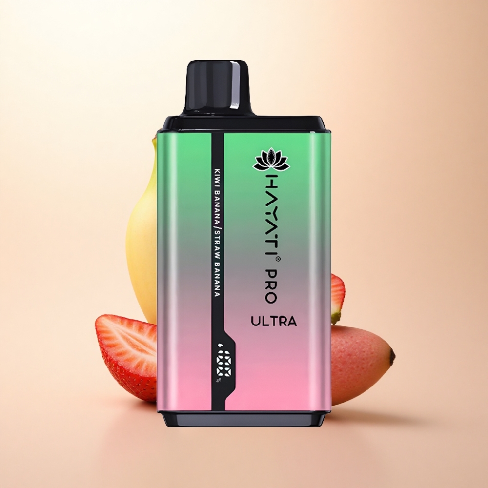 Hayati Pro Ultra 15000 Puffs キウイ バナナ ストロベリー バナナ 850mAh 2%ニコチン