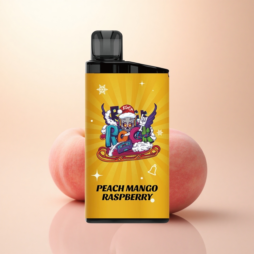 IGET Bar 3500 Puffs ピーチマンゴーラズベリー1400mAh1.2オームメッシュコイル