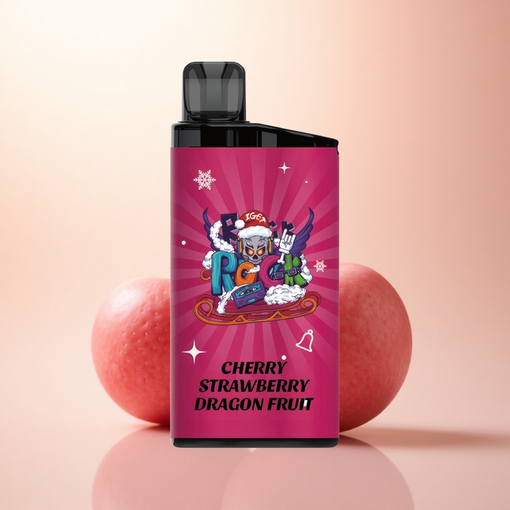 IGET Bar 3500 Puffs チェリーストロベリードラゴンフルーツ 1400mAh 1.2オームメッシュコイル