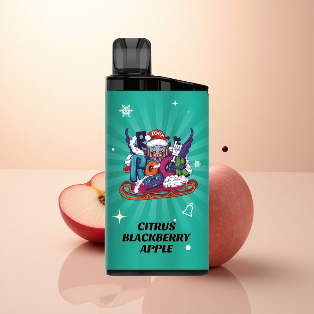 IGET Bar 3500 Puffs シトラスブラックベリーアップル 1400mAh 1.2オームメッシュコイル