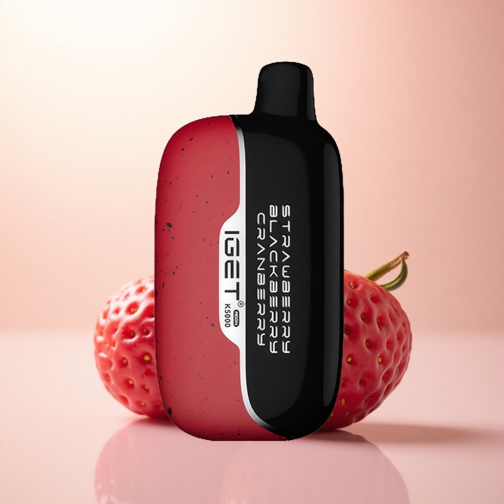 IGET Moon K5000 Puffs ストロベリーブラックベリークランベリー 49.5x99.4mm 1.35Ω