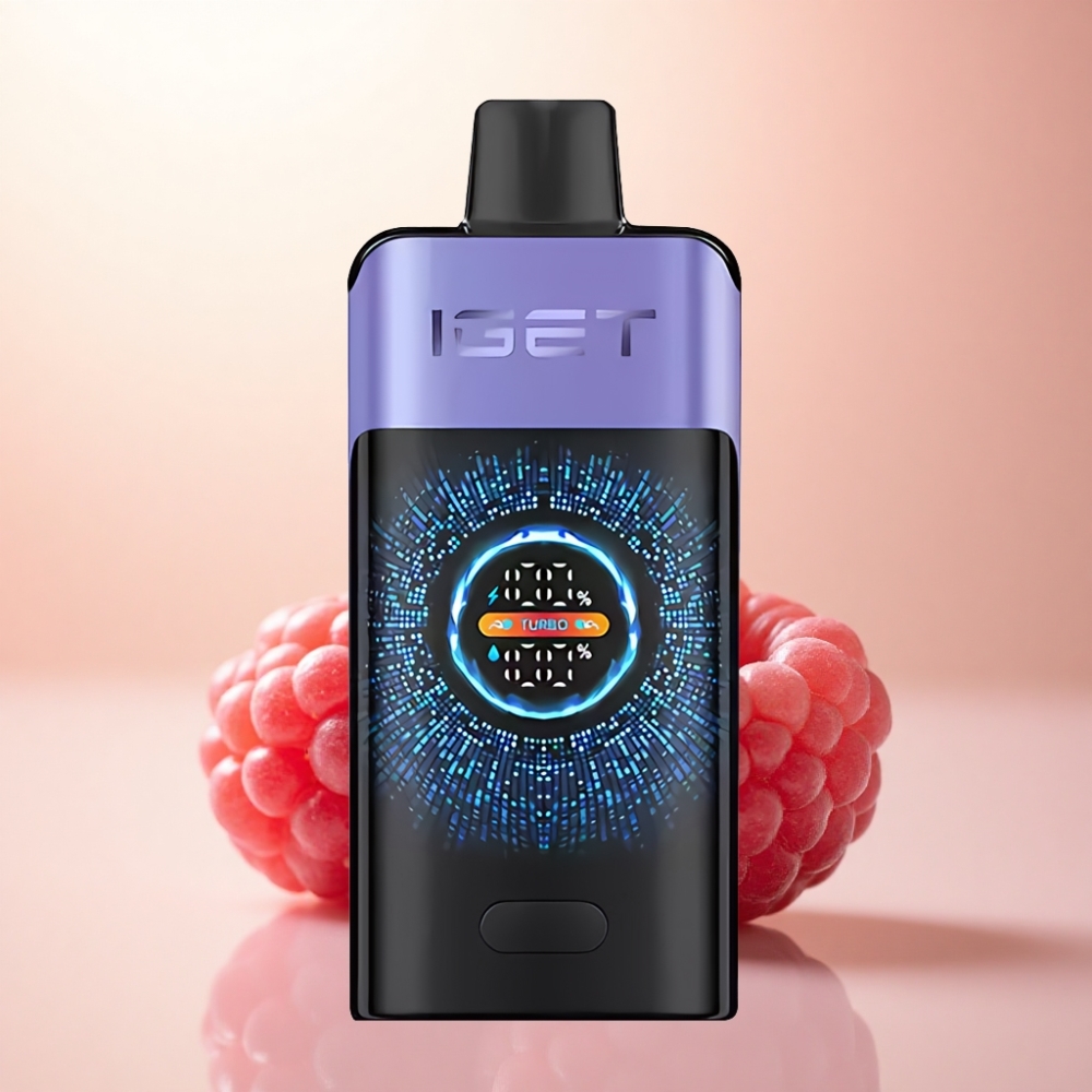 IGET ONE 12000 Puffs ラズベリーグレープアイス 2700mAh 46mm