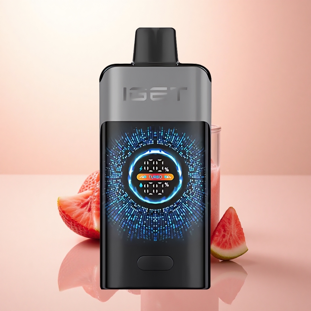 IGET ONE 12000 Puffs ストロベリーメロンアイス 2700mAh デュアルメッシュコイル