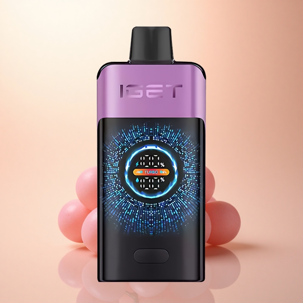 IGET ONE 12000 Puffs チュパチュップグレープ 2700mAh デュアルメッシュコイル