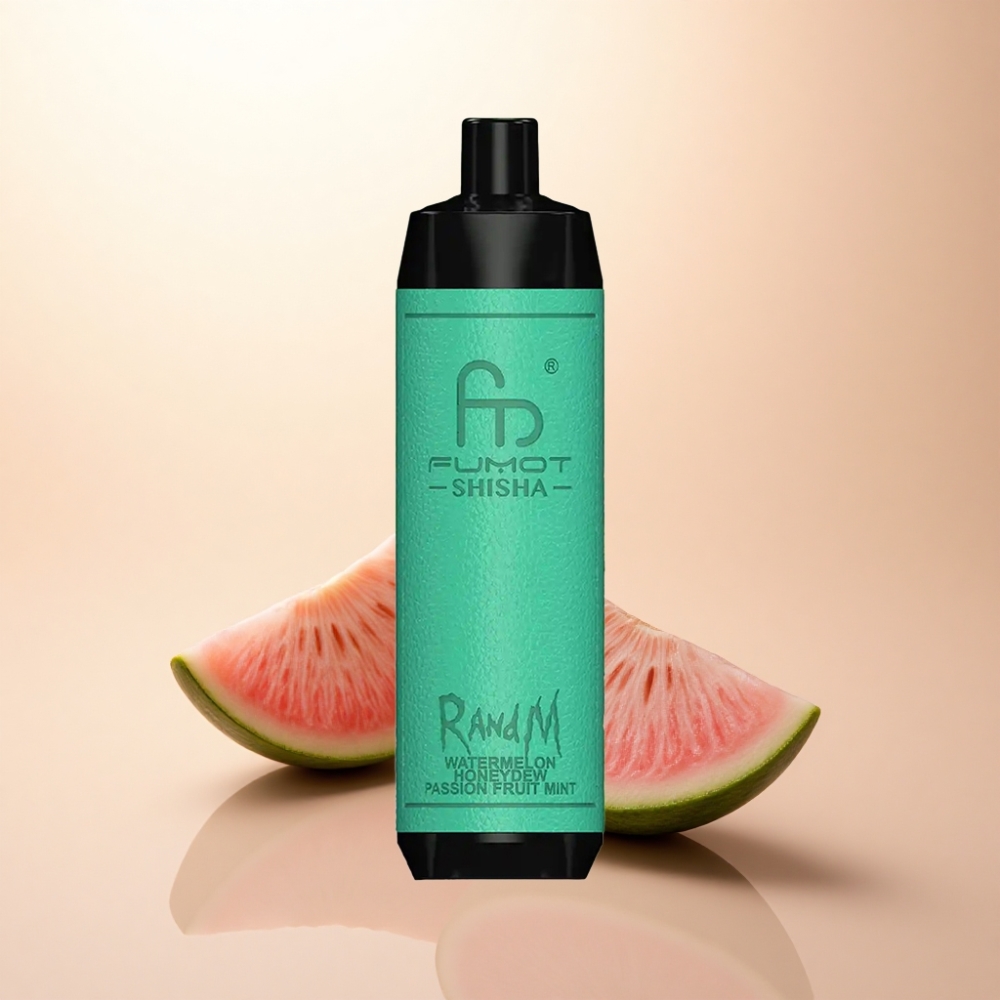 RandM Fumot Shisha 10000 Puffs スイカハニーデューパッションフルーツミント 0.5%ニコチン 850mAh