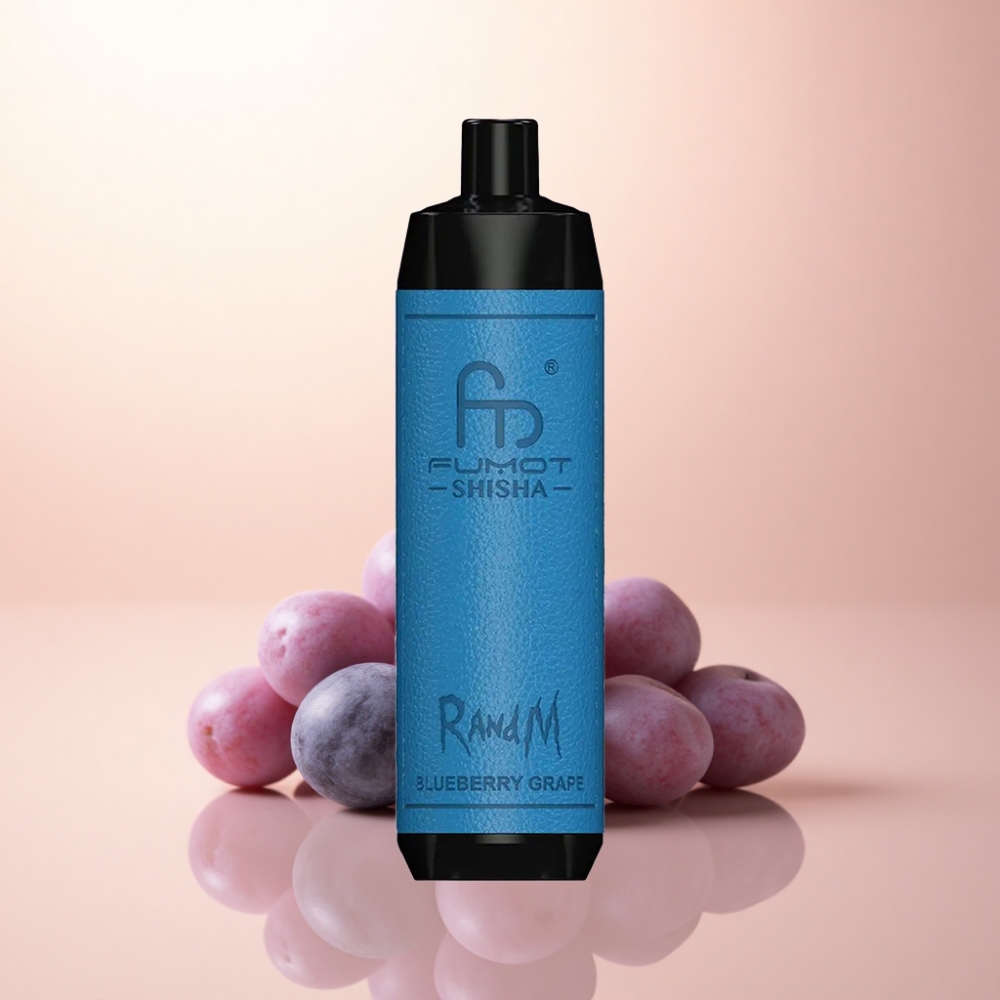 RandM Fumot Shisha 10000 Puffs ブルーベリーグレープ 0.5%ニコチン 850mAh