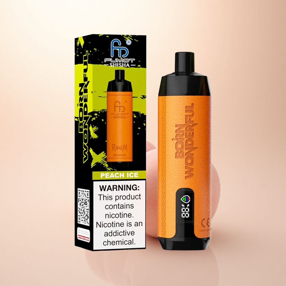 RandM Fumot Shisha 10000 Puffs ピーチアイス 18ml 850mAh