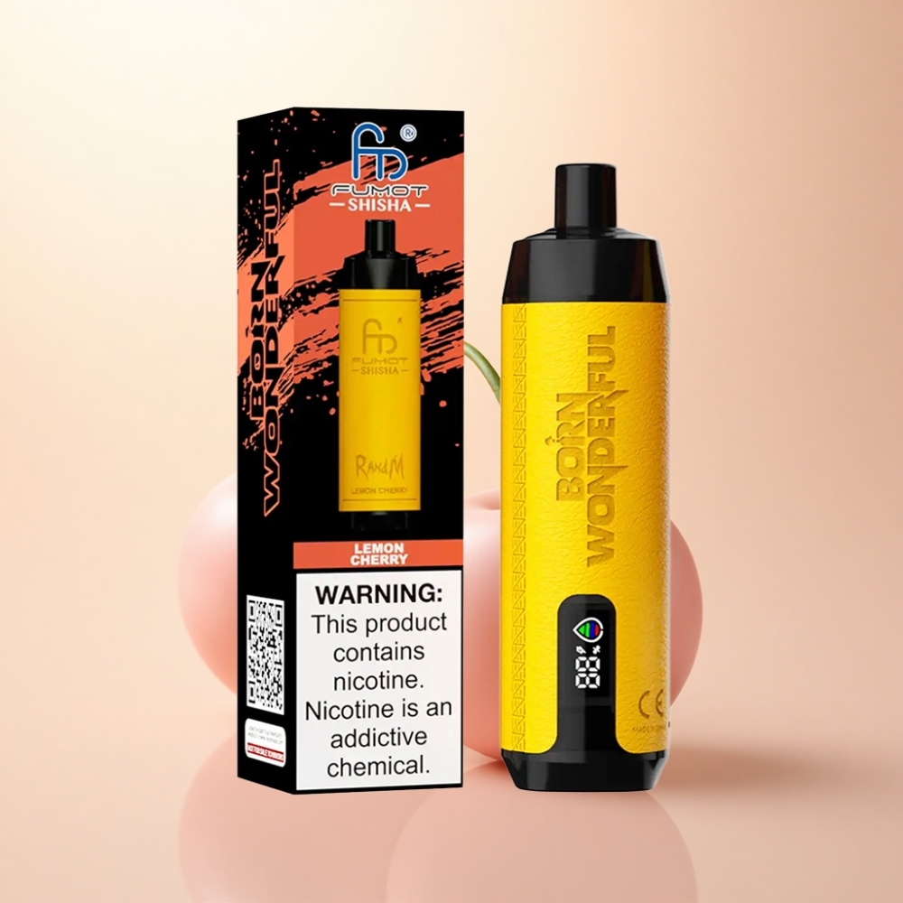 RandM Fumot Shisha 10000 Puffs レモンチェリー 850mAh 0.5%ニコチン